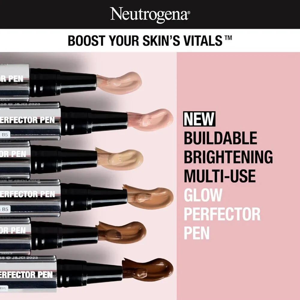 Neutrogena Healthy Skin Glow Perfector Pen, Pro-Vitamin B5 + Vitamin E. Fair